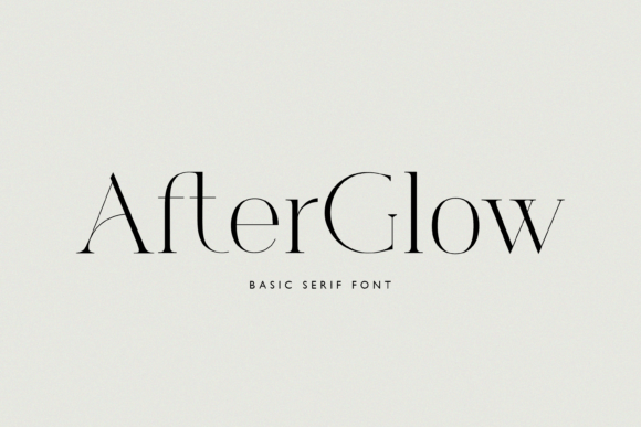 Afterglow: The Timeless Font for Enduring Brand Elegance