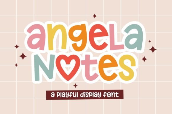 Angela Notes: A Creative Font for Playful Designs