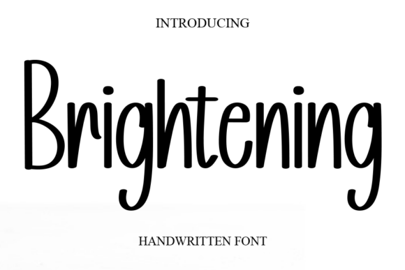 Brightening: Your Go-To Font for Joyful, Elegant Designs