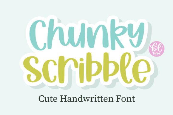 Chunky Scribble: A Playful Font for Modern Designers