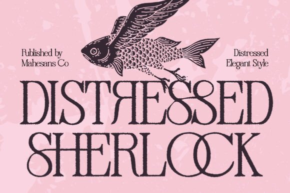Distressed Sherlock: Elegance Meets Vintage Texture