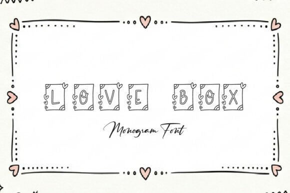 Love Box: The Decorative Monogram Font with Heart