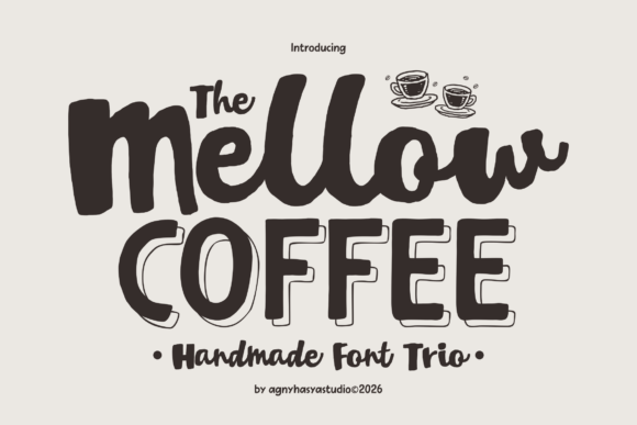Mellow Coffee: The Font Trio for Cozy, Authentic Designs