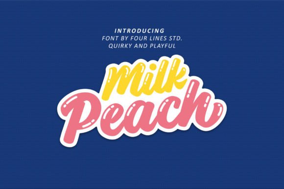 Milk Peach: A Playful Display Font for Creative Projects