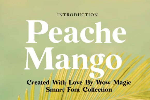 Peache Mango: A Serif Font That Balances Modern Elegance