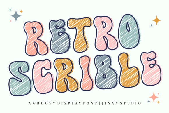Retro Scrible: A Groovy Display Font for Bold Creations