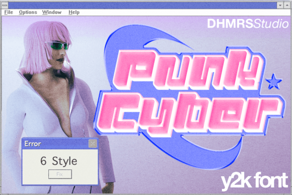 Reviving the Y2K Vibe with the PUNK CYBER Font