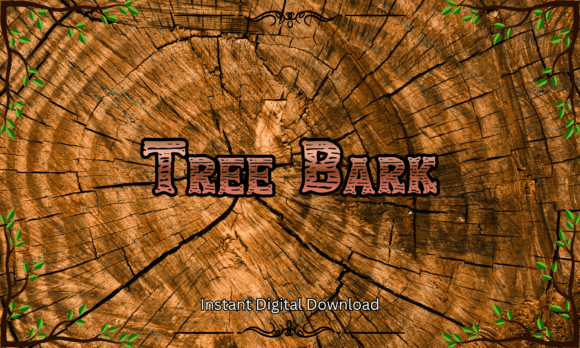 Tree Bark Font: Carving Natural Character into Your Design Projects